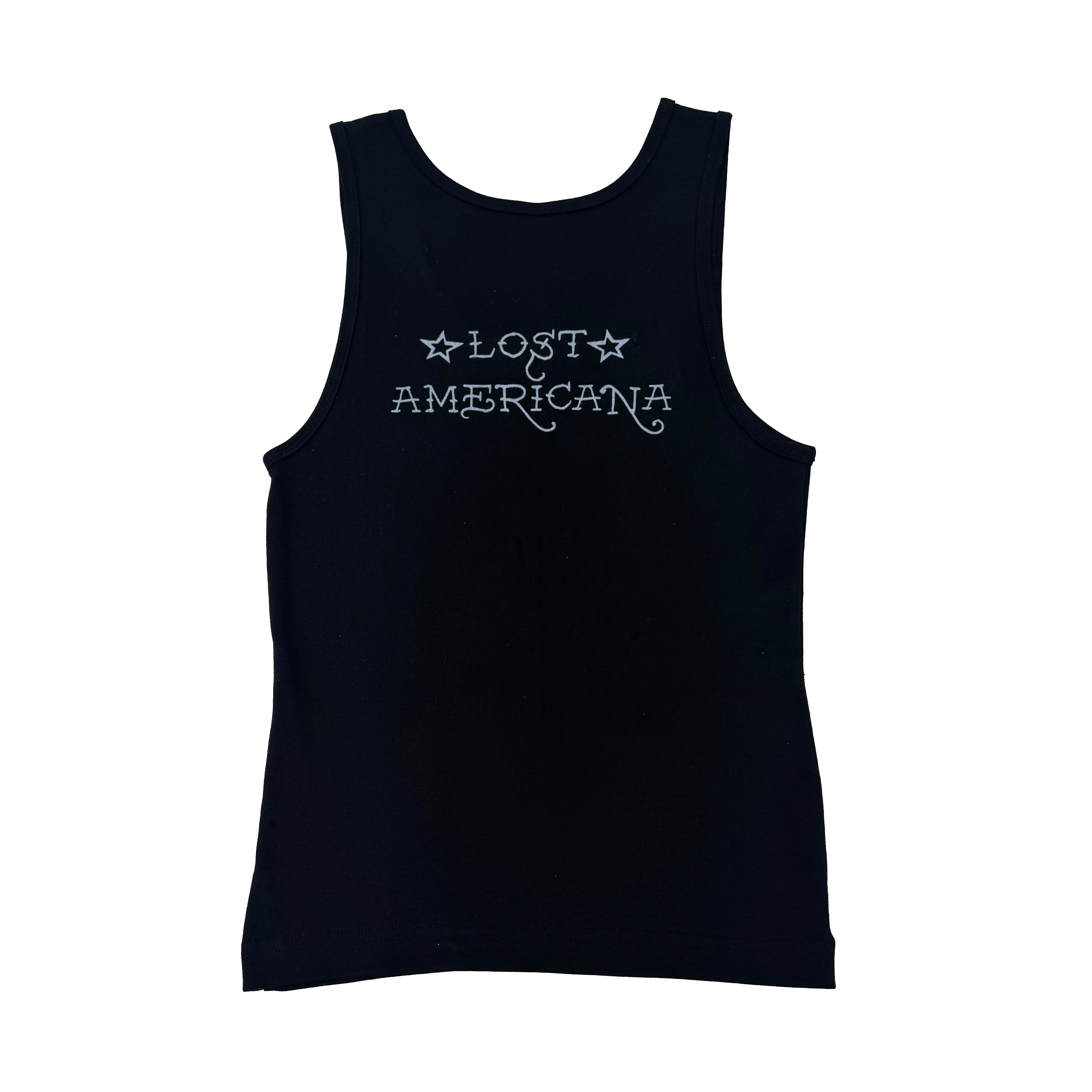 Lost Cards Rhinestone Rib Tank